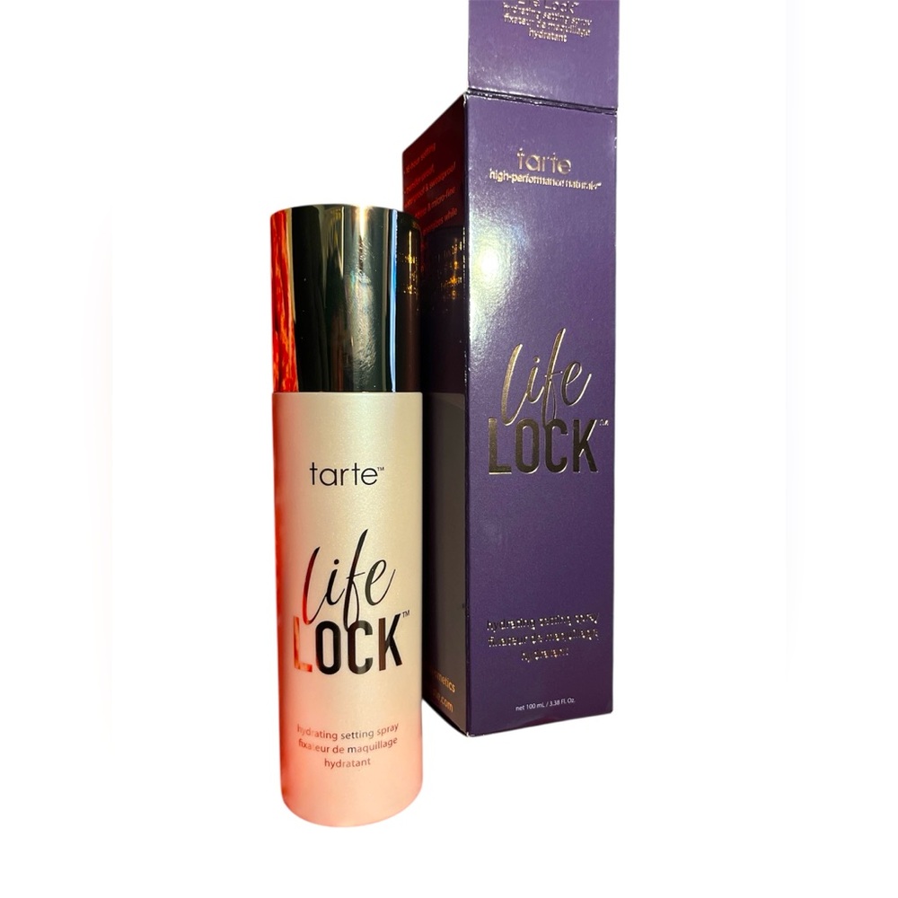 Tarte Life Lock hydrating setting spray.